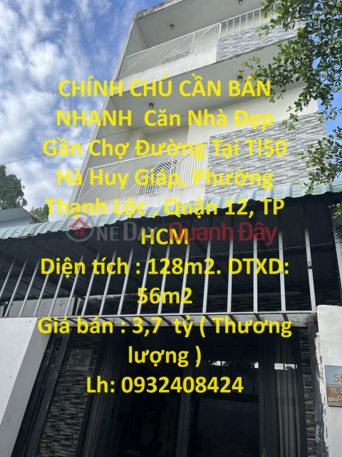 OWNER NEEDS TO SELL QUICKLY Beautiful House Near Street Market In District 12, HCMC _0