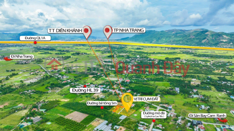 GIẢM GIÁ CỰC SỐC! ĐẤT THỔ CƯ, MẶT TIỀN ĐƯỜNG TẠI SUỐI TIÊN - DIÊN KHÁNH. GIẢM CHỈ CÒN 1,450TỶ _0