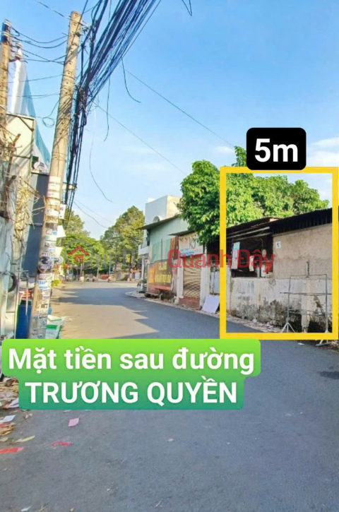 Land lot for sale on Truong Dinh Street, super nice location, 5m x 20m investment price _0