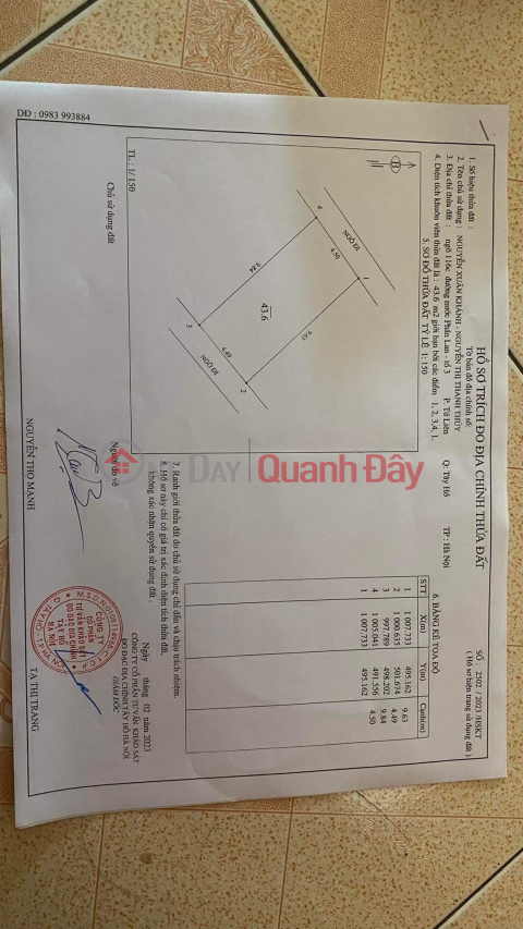 ĐẤT ĐẸP - GIÁ TỐT - Chính Chủ Cần Bán Lô Đất Tại Quận Tây Hồ - Hà Nội _0