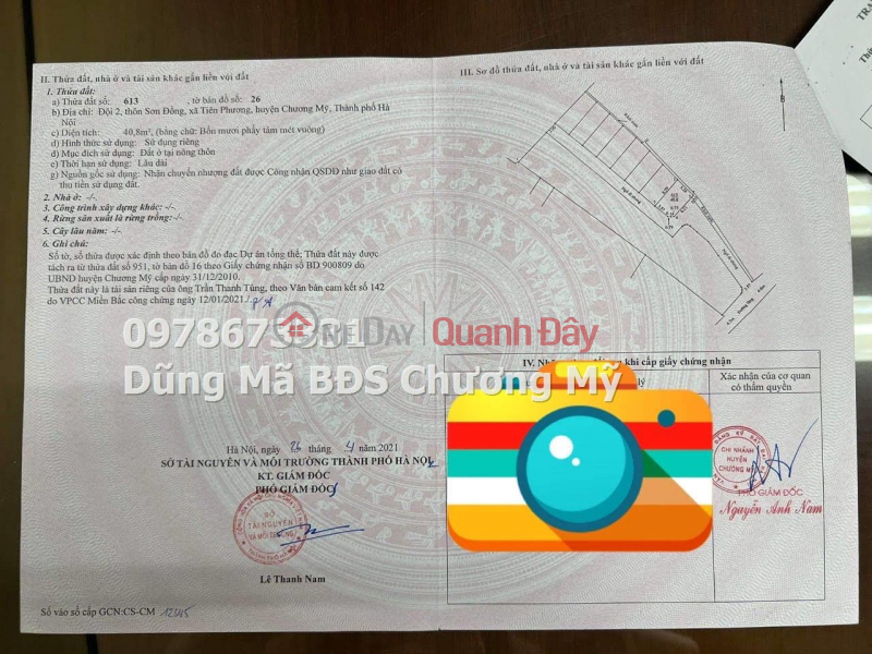 Property Search Vietnam | OneDay | Residential | Sales Listings | PRICE ONLY 1TY3 TO OWN A BEAUTIFUL LOT OF LAND ACROSS CHUC SON-CHUONG MY TTTT