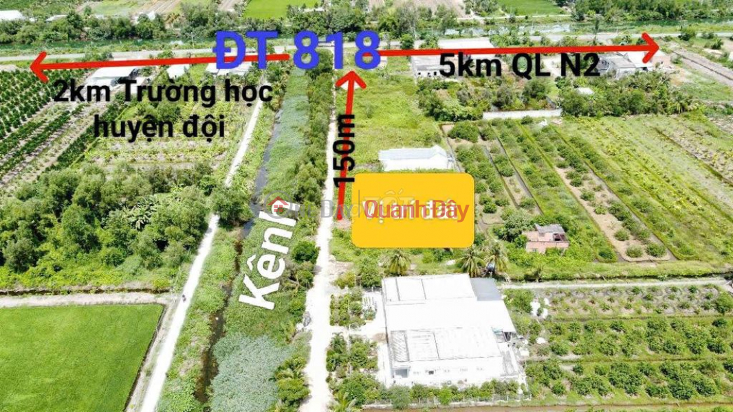 Land for sale to build a garden house, homestay, or factory - 1000m2 residential land - Ownership certificate available - Car access road - Good price Sales Listings