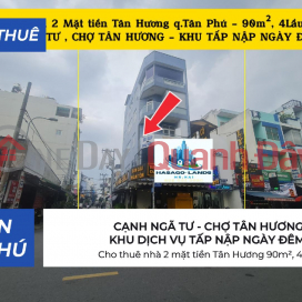 House for rent with 2 street fronts in Tan Huong, 90m², 4th floor - NEXT TO CROSSROADS, MARKET _0