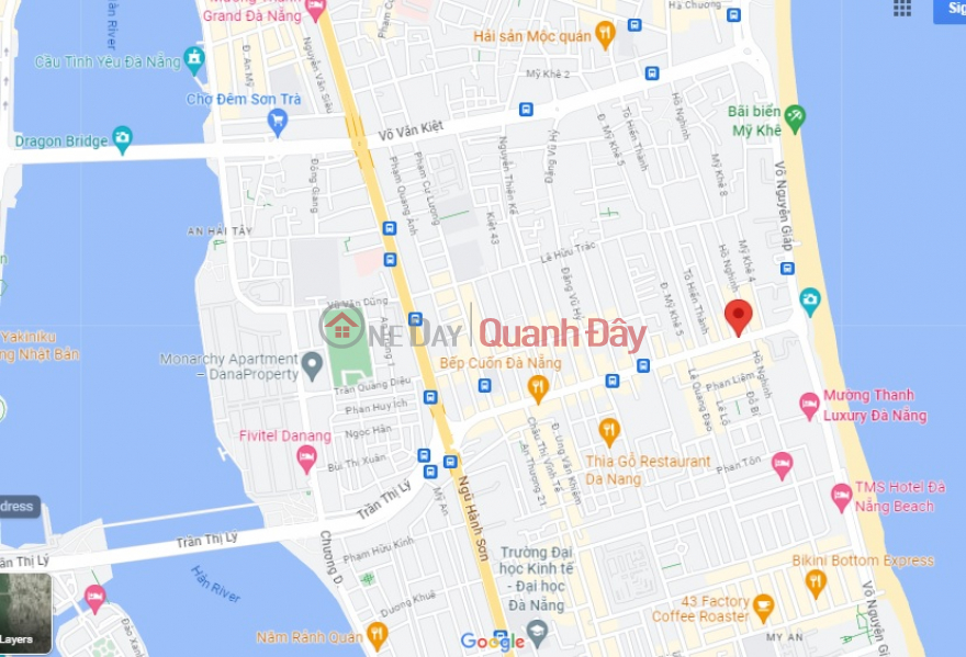 Property Search Vietnam | OneDay | Nhà ở | Niêm yết bán ► Mặt Tiền Nguyễn Văn Thoại gần Biển 130m2, ngang 6.4m, 2 tầng