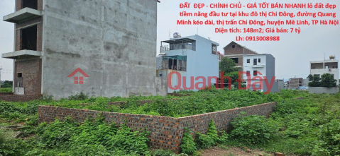 ĐẤT ĐẸP - CHÍNH CHỦ - GIÁ TỐT BÁN NHANH lô đất đẹp tiềm năng đầu tư tại huyện Mê Linh, TP Hà Nội _0