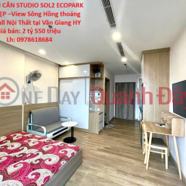 CẦN BÁN CĂN STUDIO SOL2 ECOPARK TẦNG ĐẸP –View Sông Hồng thoáng mát – Full Nội Thất tại Văn Giang HY _0