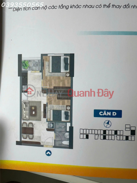 đ 1,75 tỷ, Chính chủ cần bán CC Bcons Solary, 400 triệu (20%),DT 47.03 m2, 2PN + 1WC, giá 1,753 tỷ