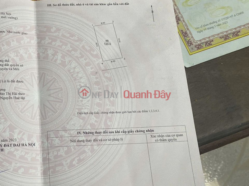 Selling land in Thiet Ung Van Ha, edge of the village, opposite the auction area, only 8X small, 4m sidewalk | Vietnam, Sales | đ 9.96 Billion