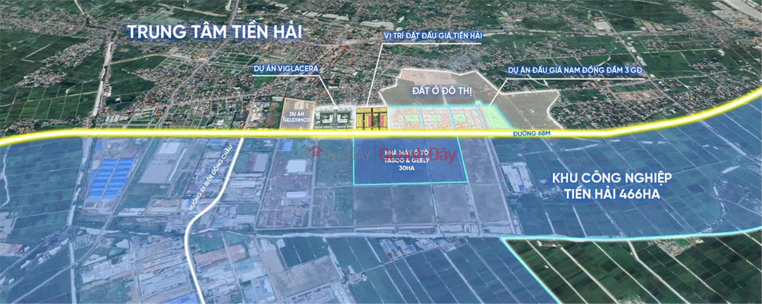 đ 1,29 tỷ, HÀNG NGOẠI GIAO 2 Mặt Tiền - Rẻ Nhất Dự Án Đấu Giá Tại Hưng Yên, SẴN SỔ