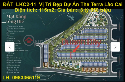 BÁN ĐẤT TẶNG NHÀ - CẦN BÁN GẤP LÔ ĐẤT LKC2-11 Vị Trí Đẹp Dự Án The Terra Lào Cai _0