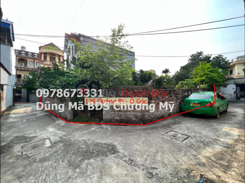 PRICE ONLY 2TY TO OWN A LOT OF LAND WITH 3 FACES IN QUANG BI-CHUONG MY Sales Listings