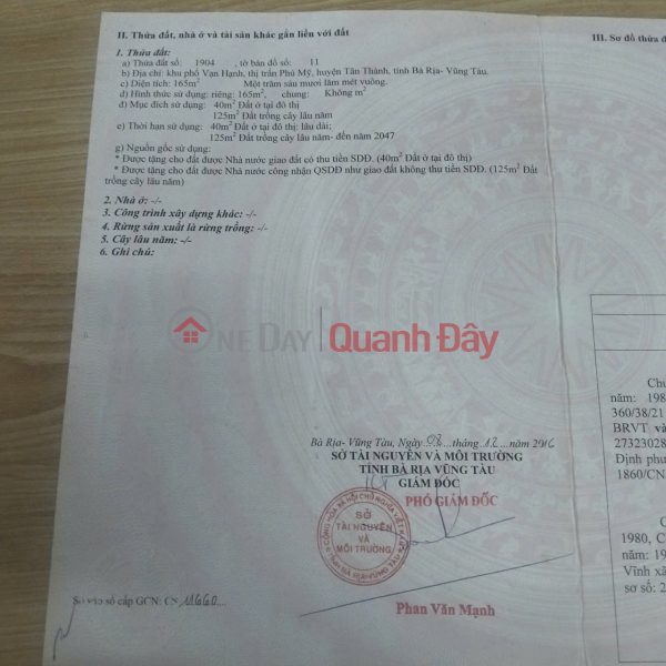 OWNER NEEDS TO SELL QUICKLY A PLOT OF LAND IN VAN HANH AREA, TUESDAY STREET, PHU MY WARD, HO CHI MINH CITY Sales Listings