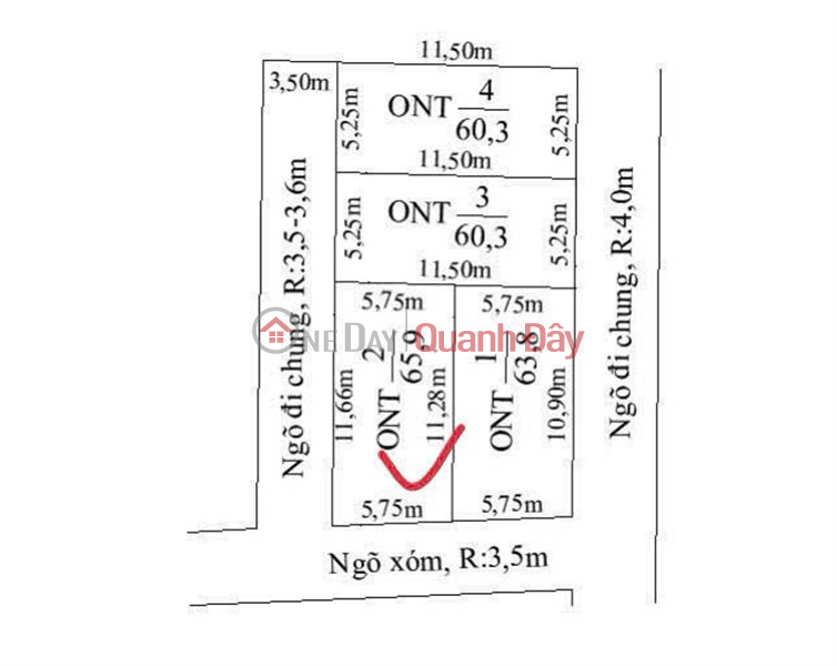 Rare corner lot Ngu Phuc - near 7000 billion industrial park, red book in hand - price only 1.x billion\\/lot - ZALO 0567 222 555 Vietnam | Sales, đ 1.09 Billion