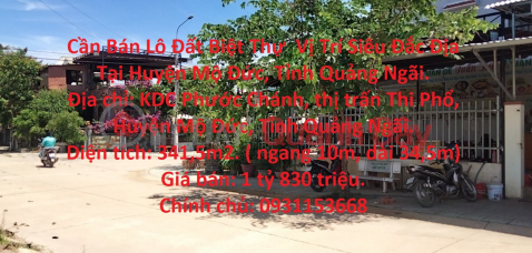 Villa Land Lot For Sale Super Prime Location In Mo Duc District, Quang Ngai Province. _0