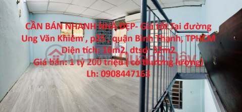 FOR QUICK SALE BEAUTIFUL HOUSE- Good price In Binh Thanh district, HCMC _0