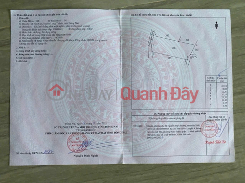 LAND LOT IN GOOD LOCATION - GOOD PRICE in Bau Can commune, Long Thanh district, Dong Nai province _0