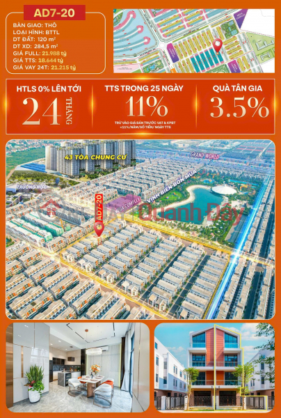 SUNSET QUAD-DETACHED VILLA - VINHOMEE OCEAN PARK 3 OPPORTUNITY TO OWN A VILLA AT SUPER CHEAP PRICE Sales Listings