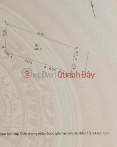 SELL LAND VANNOI – DONG ANH. 325M2, CASH 12M _0