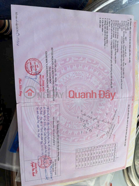 ĐẤT ĐẸP - GIÁ TỐT - Bán GẤP Lô Đất Tiềm Năng Tại Xã Hòa Khánh TP Buôn Ma Thuột Đak Lak Niêm yết bán