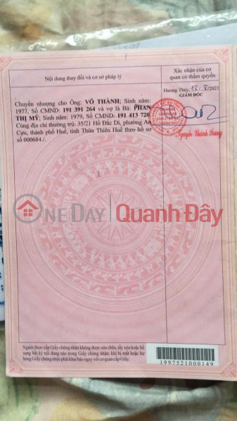 Property Search Vietnam | OneDay | Residential Sales Listings OWNER'S LAND - GOOD PRICE - NEED TO SELL LAND LOT IN Thuy Chau ward, Huong Thuy town - THUA THIEN HUE