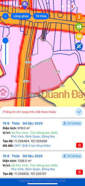 Property Search Vietnam | OneDay | Nhà ở Niêm yết bán, ĐẦU TƯ SINH LỜI - Chính Chủ Cần Bán Lô Đất Tại Phú Vinh, Định Quán, Đồng Nai