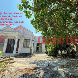 ĐẤT ĐẸP - MẶT TIỀN - Bán GẤP Lô Đất Tiềm Năng Tại Bình Châu, Xuyên Mộc, Bà Rịa Vũng Tàu _0