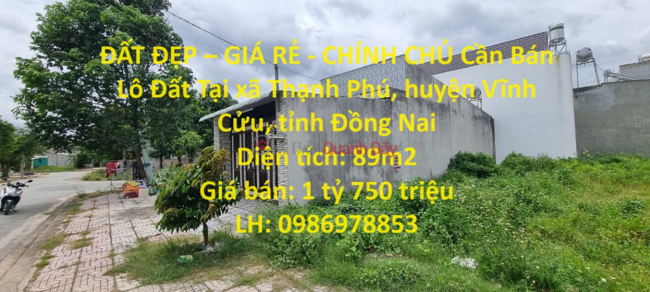 BEAUTIFUL LAND - CHEAP PRICE - OWNER Land Lot For Sale In Vinh Cu - Dong Nai Sales Listings