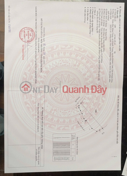BÁN 2 LÔ ĐẤT LIỀN KỀ THÔN BẮC SÔNG GIANG XÃ KHÁCH BÌNH - KHÁNH VĨNH - KHÁNH HOÀ | Việt Nam | Bán đ 800 triệu