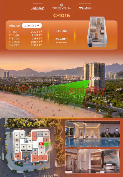 Nhanh tay sở hữu: CĂN HỘ THE CAMELLIA ĐÀ NẴNG - BÁN ĐẢO SƠN TRÀ CHỈ TỪ 1.9TỈ/CĂN LH:0775671352 | Vietnam | Sales đ 1.9 Billion