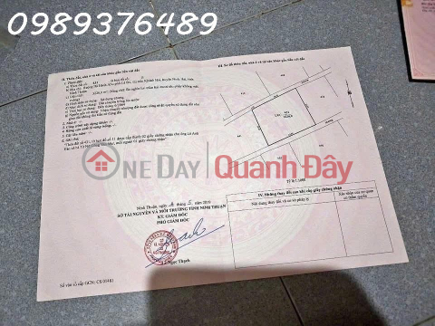 Chính chủ cần bán đất tại thị trấn Khánh Hải, Ninh Thuận, DT 3.226 m2, giá đầu tư _0