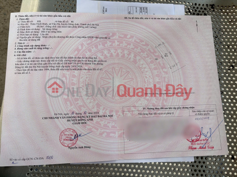 Bán 68m Thiết Binh Vân Hà chỉ hơn 4 tỷ đường ô tô tránh-giá 6x _0