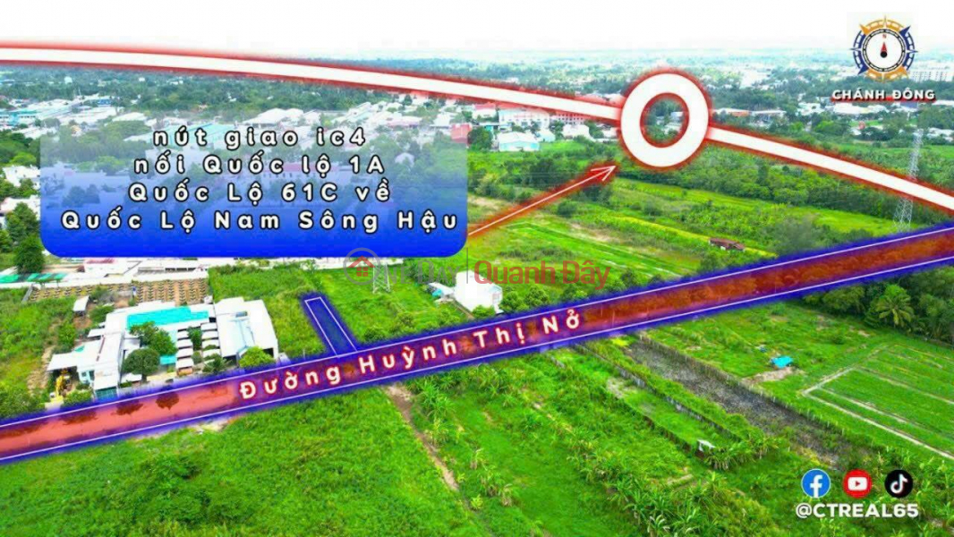BEAUTIFUL LAND - GOOD PRICE - For Sale Land Lot Front Huynh Thi No Street - Thuong Thanh - Cai Rang | Vietnam | Sales, đ 5.9 Billion