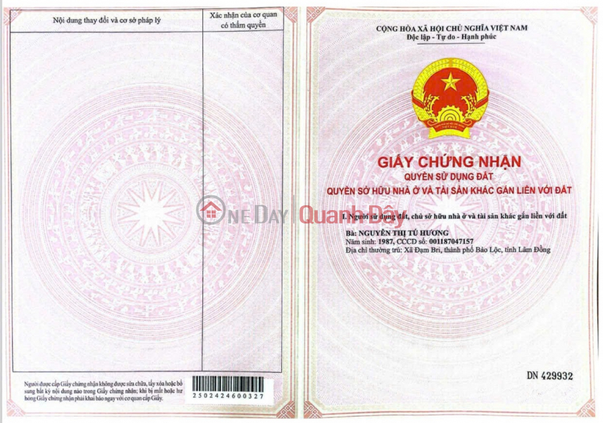 Property Search Vietnam | OneDay | Residential, Sales Listings GOOD PRICE - OWNER Needs to Sell Land Plot Quickly in Di Linh District, Lam Dong Province