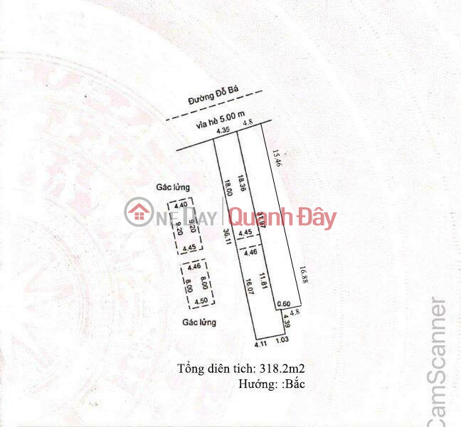 318m2 đất mặt tiền đường Đỗ Bá, Mỹ An, Đà Nẵng. Vị trí đẹp thông thẳng bãi tắm Mỹ Khê, Giá tốt., Việt Nam, Bán, đ 36,5 tỷ