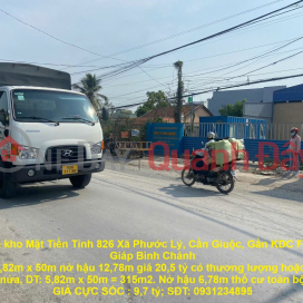 Cần bán kho Mặt Tiền Tỉnh 826 Xã Phước Lý, Cần Giuộc, Gần KDC Fivestar 1 Giáp Bình Chánh _0