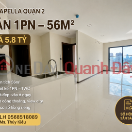 Căn hộ 1Pn tại De Capella Quận 2 diện tích 56m2 nhà HTCB chủ đầu tư giá chỉ 5.8 tỷ, SHR _0