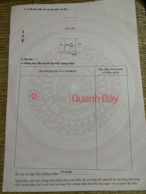 ĐẦU TƯ LÀ SINH LỜI - CHÍNH CHỦ Cần Bán Lô Đất MẶT TIỀN Thôn Vũ Xuyên, Xã Yên Dương, Ý Yên - Nam Định _0