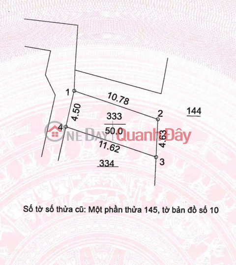 Land for sale in Group 12, Dong Mai, area 50m2, frontage 4.5m, corner plot, 3.5 billion VND, Ha Dong. _0