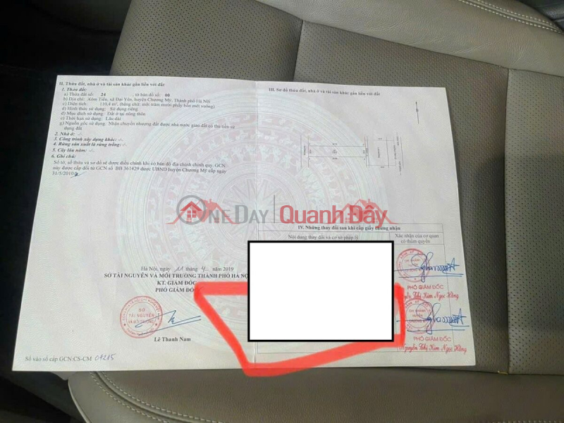 đ 60 Million | OWNER NEEDS TO SELL 110.4M2 BUSINESS LAND LOT IN DAI YEN-CHUONG MY-HANOI