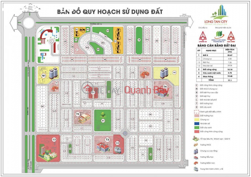 Prime corner plot facing the market, rare opportunity in Long Tan City, 171.2m2, owner urgently needs money and is selling at a low price. Vietnam, Sales, đ 3.9 Billion
