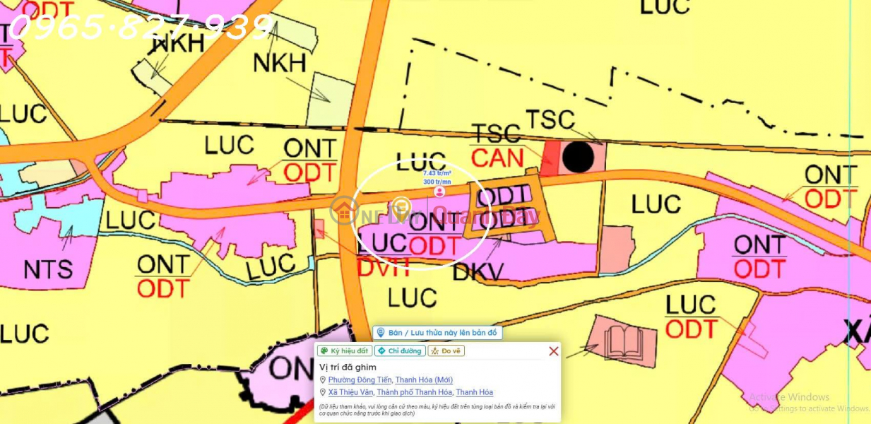 Property Search Vietnam | OneDay | Residential, Sales Listings | Owner needs to sell a plot of land in Dong Tien ward, Thanh Hoa city, area 667m2, investment price.