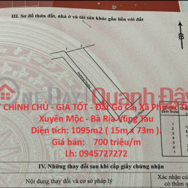 PRIMARY LAND - GOOD PRICE - Go Ca Land, Phuoc Thuan Commune, Xuyen Moc - Ba Ria Vung Tau _0