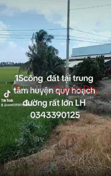 BEAUTIFUL LAND LOT for sale on Thien Lo Duong street near Moc Hoa District Center, Long An Province Sales Listings