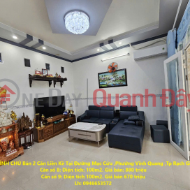 OWNER Sells 2 Adjacent Houses on Mac Cuu Street, Vinh Quang Ward, Rach Gia City _0