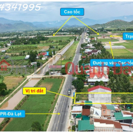 Ninh Thuan expressway intersection. Road surface of National Highway 27A, 20x50m Thanh Son airport 5km, National Highway 1 6km _0