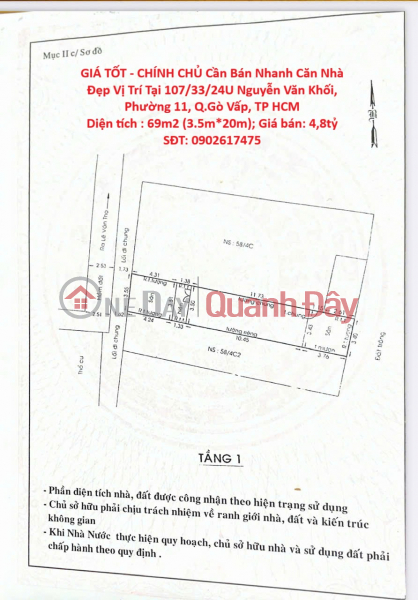 GOOD PRICE - OWNER Quickly Sells Beautiful House in Go Vap District, HCMC Sales Listings