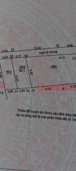 OWNER IS IN NEED OF MONEY SO HAS TO SELL A 36.1M2 WELFARE LAND, CAR ACCESS, REAR FRONTAGE 4M | Vietnam Sales đ 3.3 Billion