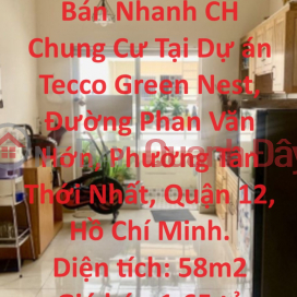 CĂN HỘ CHÍNH CHỦ - GIÁ TỐT - Cần Bán Nhanh CH Chung Cư Tại Phường Tân Thới Nhất, Quận 12, HCM _0