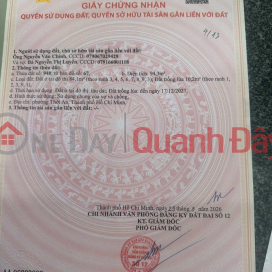 CHÍNH CHỦ CẦN BÁN Đất Vị TRí Đẹp Đường Thạnh Xuân 25, P. Thạnh Xuân, Q. 12, TP. Hồ Chí Minh. _0
