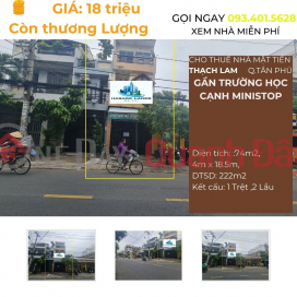 CỰC SỐC - Cho thuê nhà mặt tiền Thạch Lam 74m2, 2Lầu, 18Triệu _0